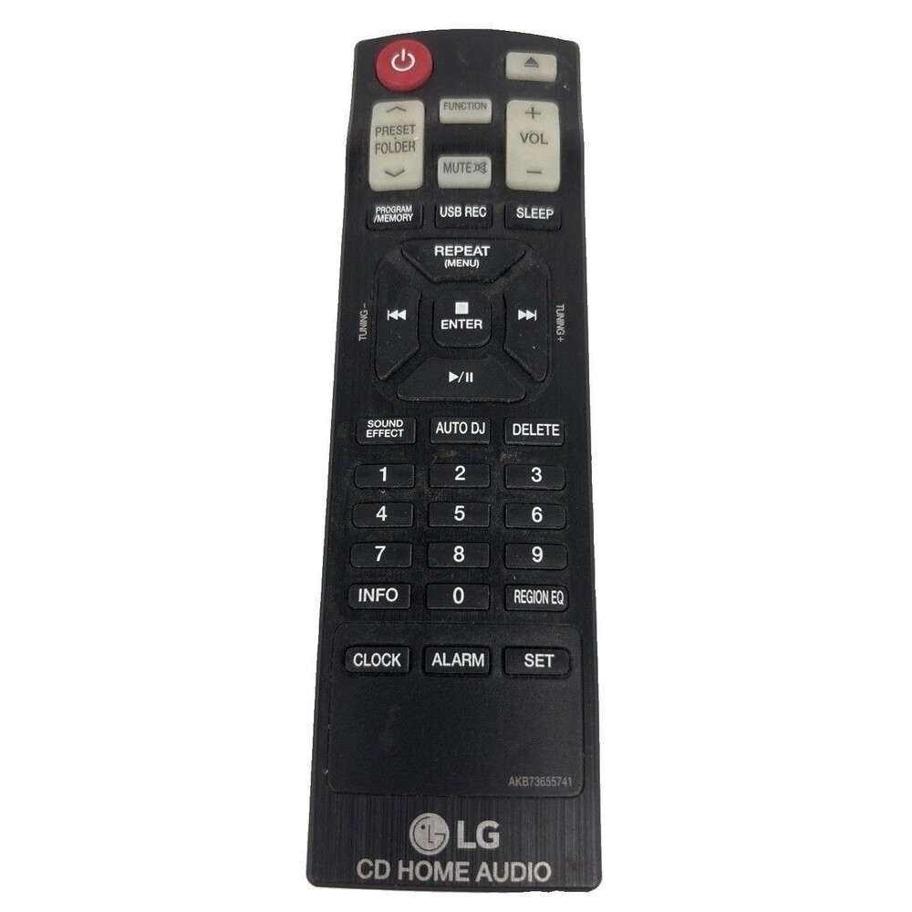 Genuine LG AKB73655741 CD Home Audio System Remote EUC Tested